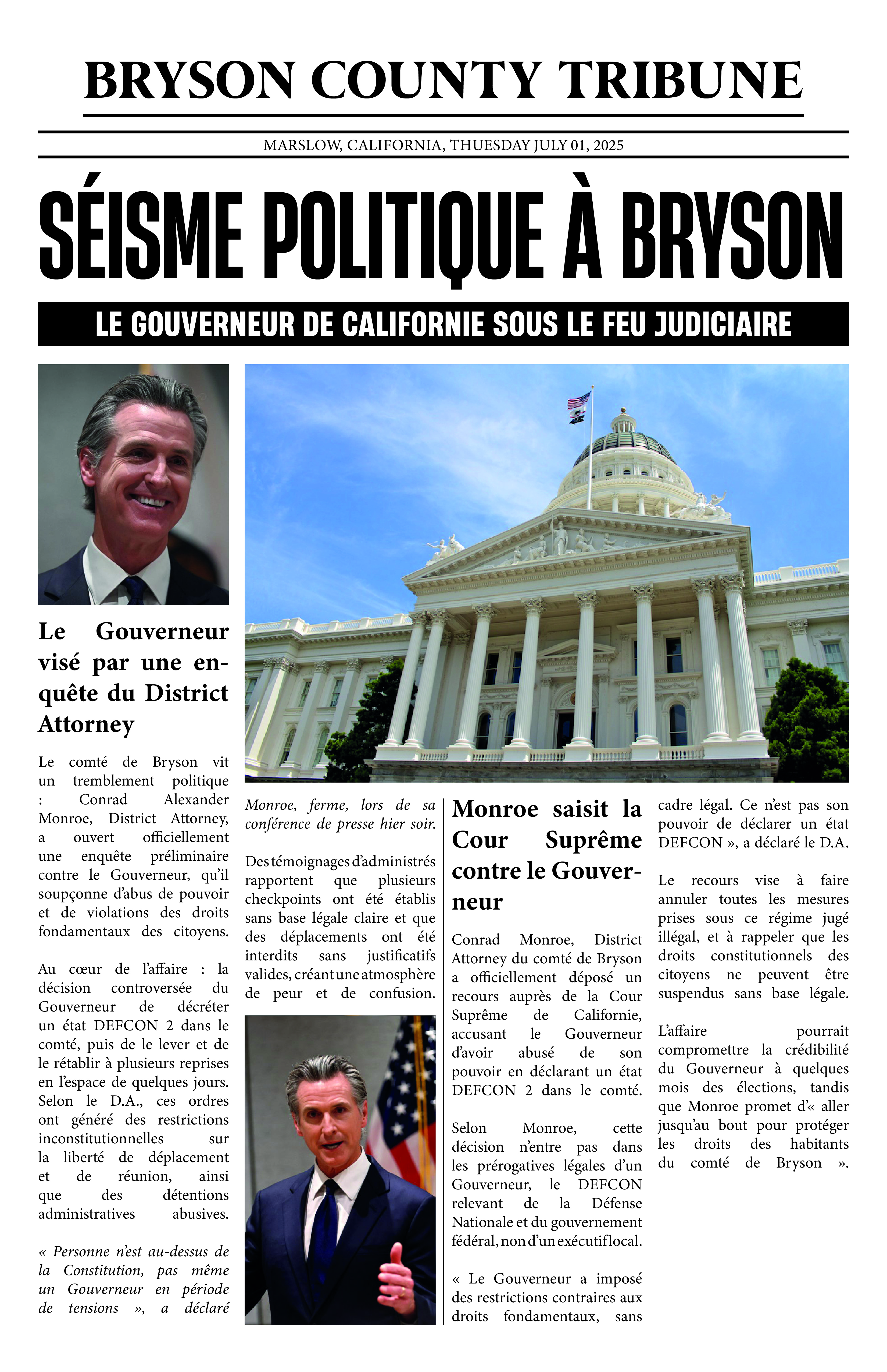 Séisme Politique à Bryson | Bryson County Tribune